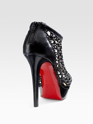 CHRISTIAN LOUBOUTIN - Coussin Caged Ankle Boots - 1291