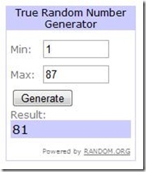 random generator 81