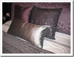 purple cushions