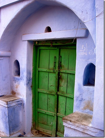 flickr green door