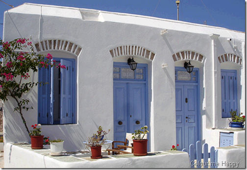 greece house colour me happy
