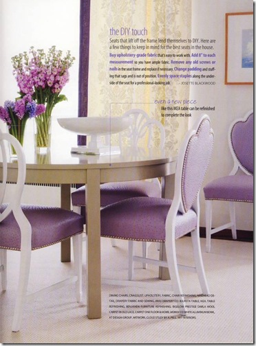 lavender ostrich chairs
