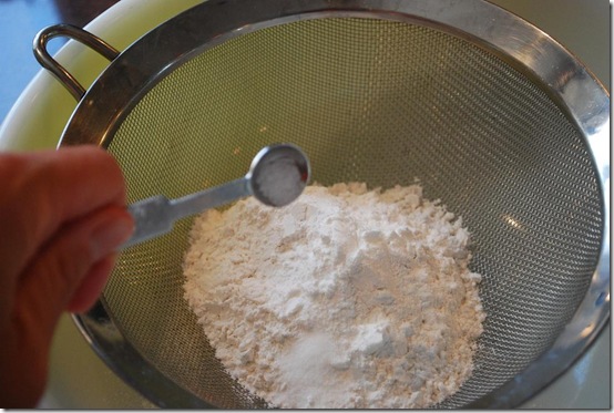 2 sifting flour