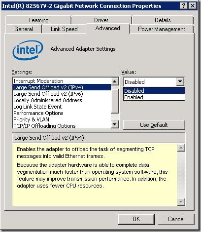 intel windows 2008 issues