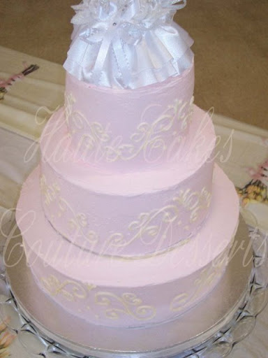 Pink Austin Wedding Cake