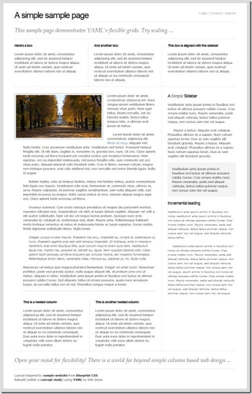Flexible Layouts with YAML | css-framework-4-1