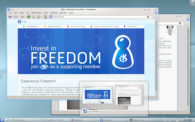 La plataforma de desarrollo, las aplicaciones y el escritorio Plasma y Plasma para netbooks de KDE en su versión 4.5
