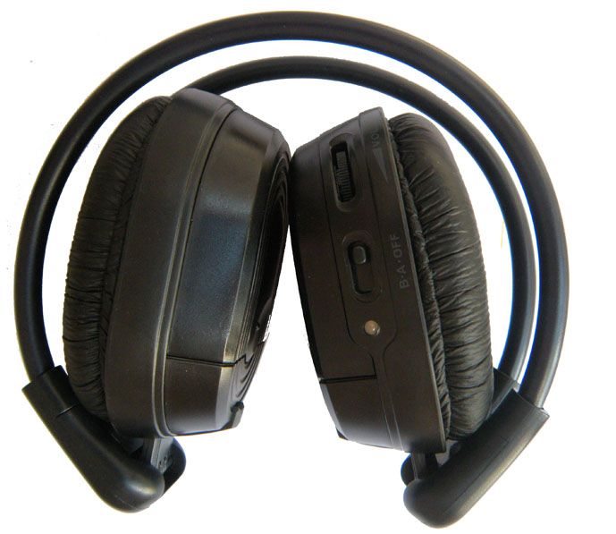 two channels wireless IR earphone for car dvd player
