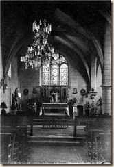 Intérieur de l'église de Recloses