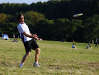 Geoff puts everything he has into this forehand
