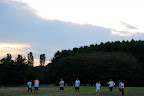 The sun set quickly on the action this afternoon