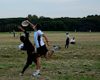 Geoff tiptoes to a catch