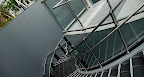 An external staircase leading to the basement area