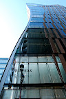 The side view of the building looks a little more classy I think