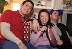 Emmanual, Hitomi and Lucas, hard to keep them calm for a photograph....