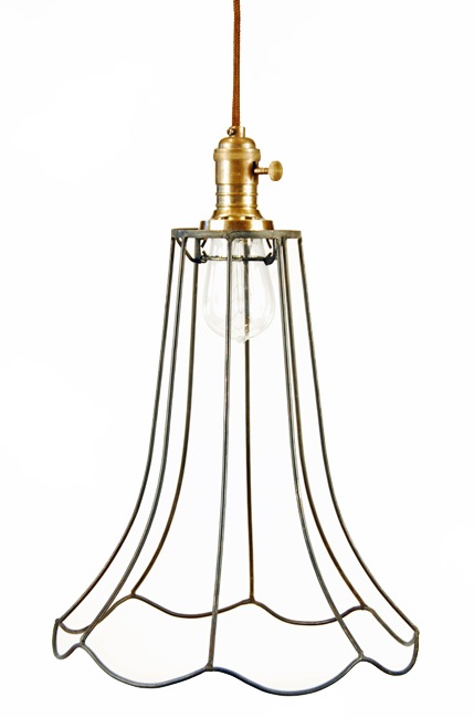 9375 wire fluted pendant lamp peddlers