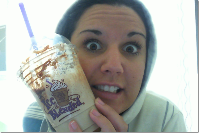 psycho with an iced coffee