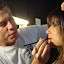 Marcos Costa no backstage de Ronaldo Fraga