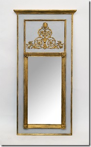 julie neill- blue scroll mirror