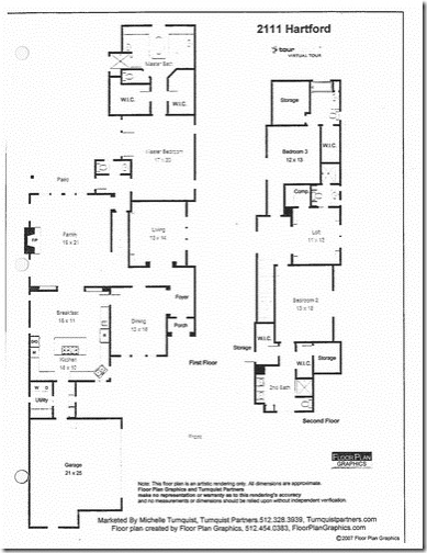 2111 Hartford Road Austin- floor plan