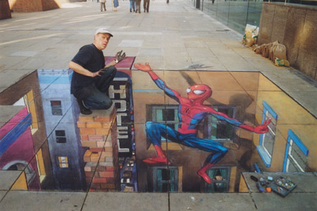 44 Amazing Julian Beever’s 3D Pavement Drawings