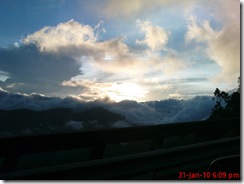 above the cloud