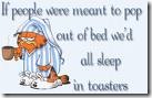 out of bed Garfield