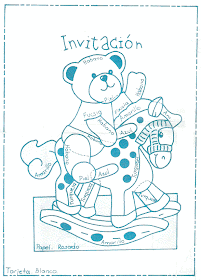 Tarjeta de invitación para texto para invitaciones de baby shower. Tarjeta de invitación para