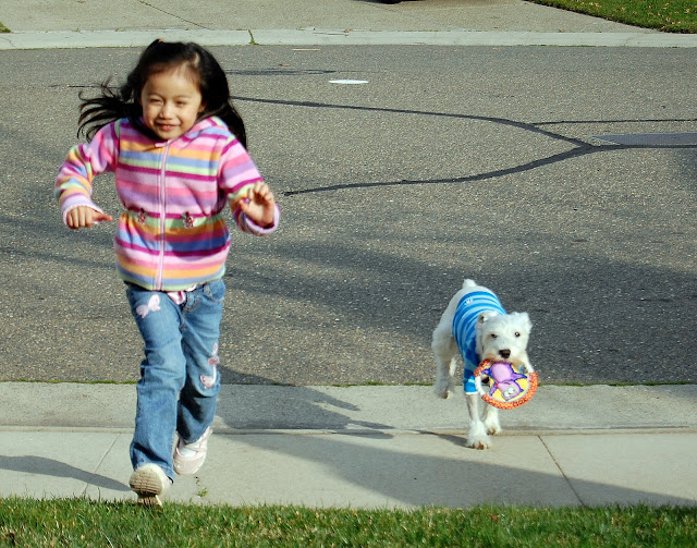 The two of them kept racing each other!