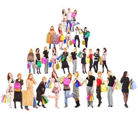 Pyramid People shutterstock_39058522