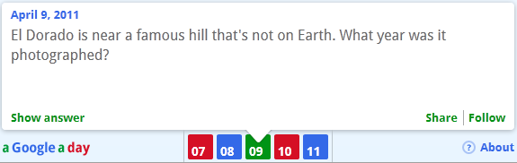 a google a day question