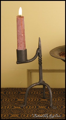 iron candle holder - circa