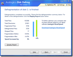 Autologics Disk Defrag