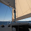Sailing south in Case Inlet, heading toward McMicken Island Sailing south in Case Inlet, heading toward McMicken Island