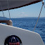 Mount Rainier from Whispers cockpit as we left Appletree Cove
