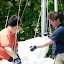 S.K. and Derek loading mainsail