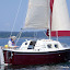 Tacking the genoa in light wind, from the cockpit