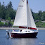 More of Tom checking sail trim