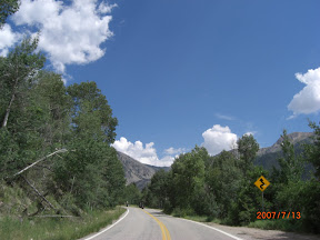 Going back up Independence Pass.