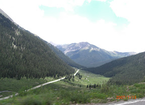 Mount Elbert looking E. from Independance Pass.