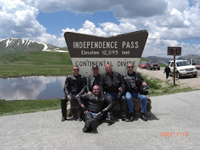 At the top of Indepencence Pass