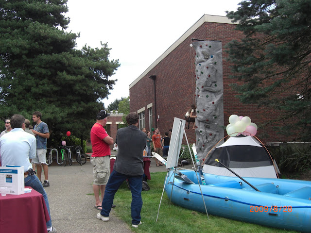Open house at the field house.