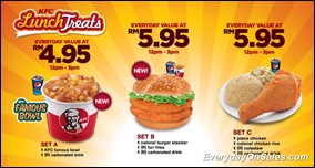 Selected Promotion To You !: KFC 2011 Lunch Treats with New Famous Bowl & Colonel Burger Stacker