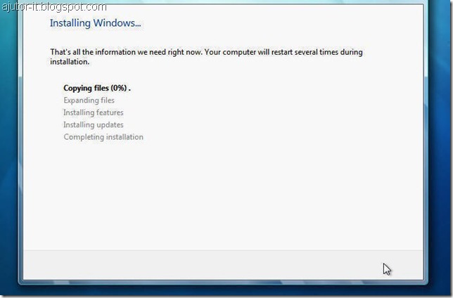 instalare Windows 7, cum instalezi windows 7 modul grafic, tutorial instalare windows 7