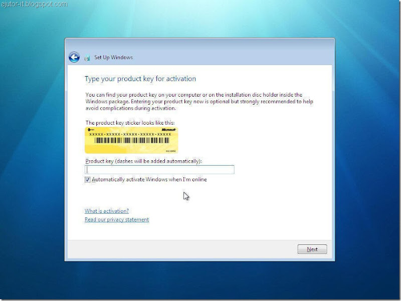 instalare Windows 7, cum instalezi windows 7 modul grafic, tutorial instalare windows 7