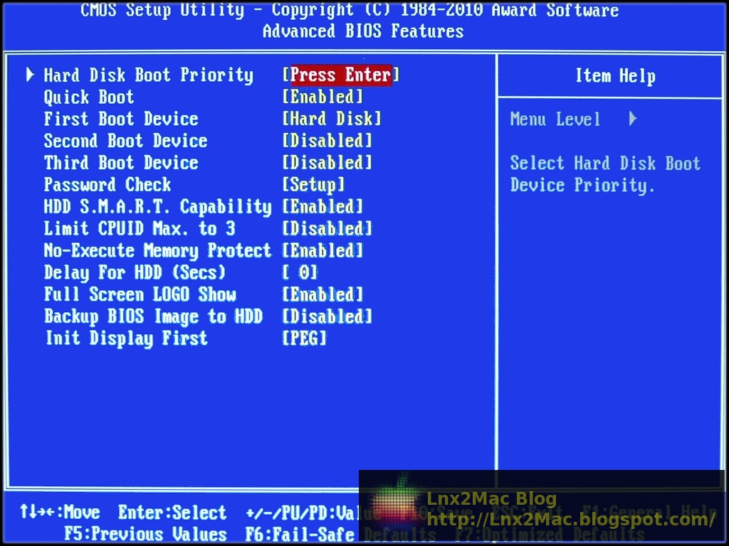 Optimal BIOS Configuration [Lnx2Mac's Blog]