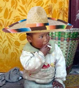 Smoking Kid with Sombrero Don't judge me