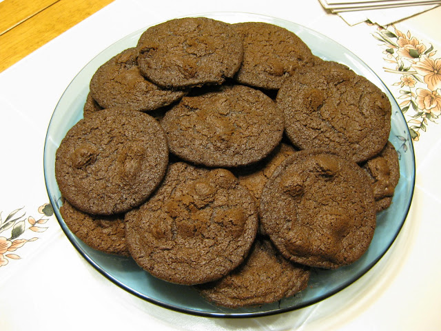 Double-chocolate cookies