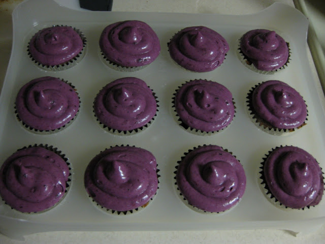 Pretty purple cupcakes