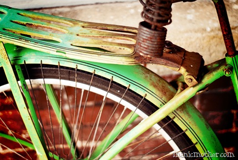 old schwinn bike wheel
